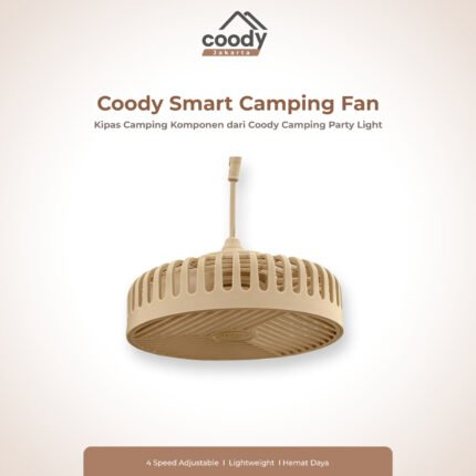 Coody Glowna Smart Fan | Modular Fan Attachment untuk Glowna Light System 4 Speed BLDC Camping Glamping